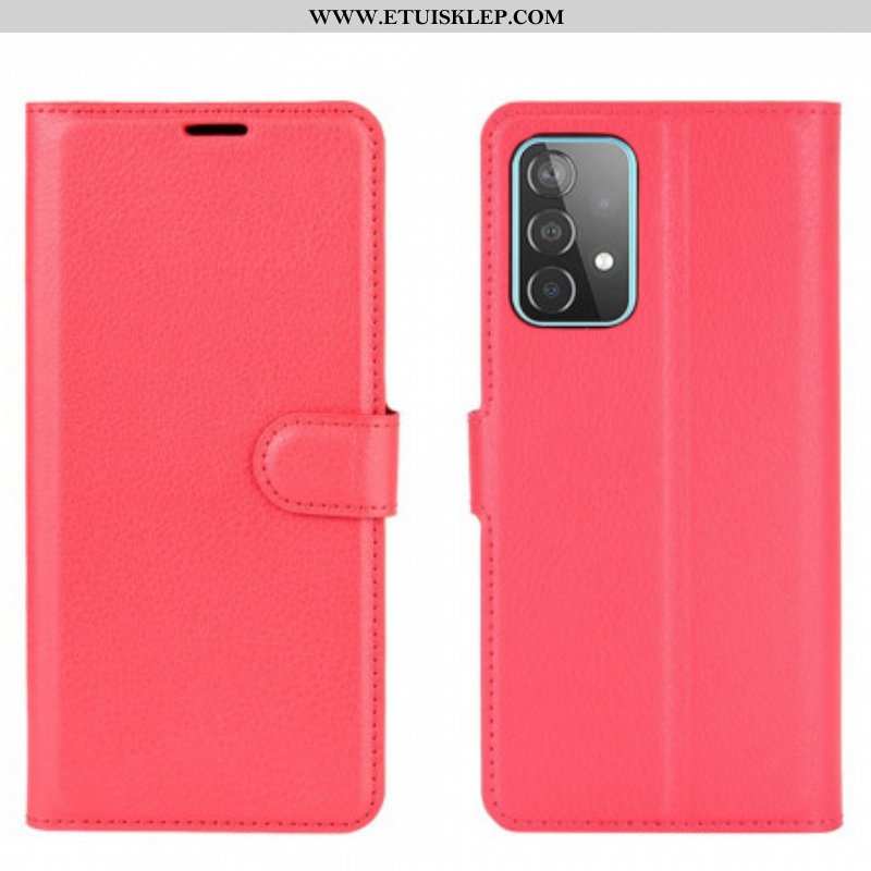 Etui Folio do Samsung Galaxy A52 4G / A52 5G / A52s 5G Klasyczne Liczi